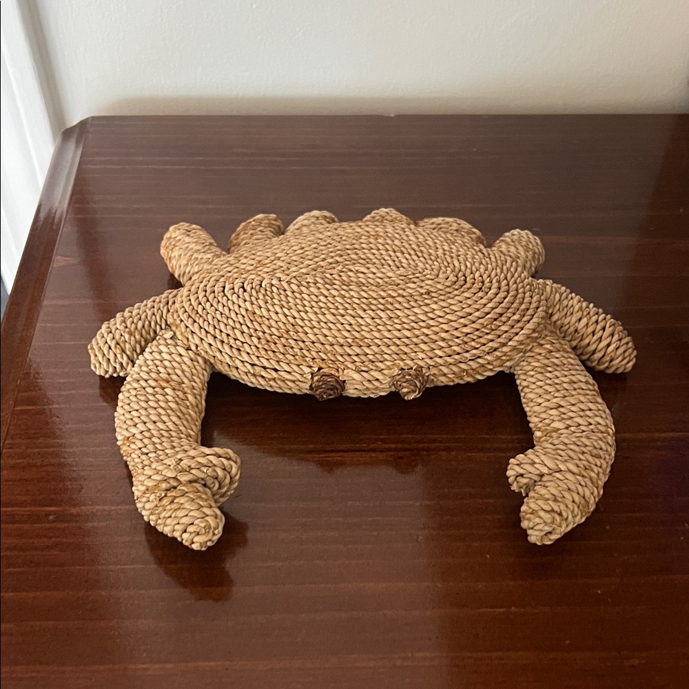 Source Unknown Natural Rope Crab Trivet